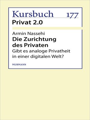 cover image of Die Zurichtung des Privaten
